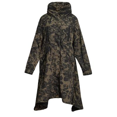 China Breathable Hooded High Quality Custom Printed Polyester Poncho Rain Coat for sale