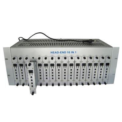 China FTTH FTTB FTTX Network CATV Rack Mounted Analog Fixed Modulator 16 In 1 RF Modulator for sale