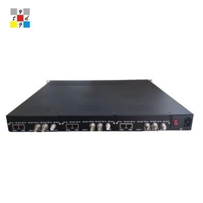 China FTTH IPTV Gateway H264 16 24 in 1 IP to dvb-c qam modulator for sale