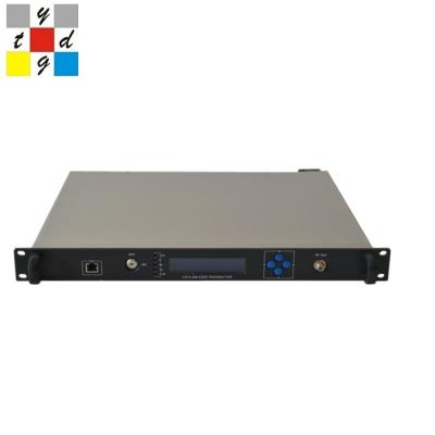 China FTTH FTTB FTTX network 1550nm optical catv transmitter 10 mw 10 dbm with AGC function dual power supply for sale