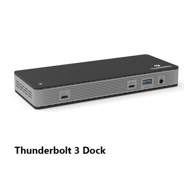 Cina Dual-4K Display Thunderbolt 3 Docking Station With 60W Power Supply Charging WS-UTD21 in vendita