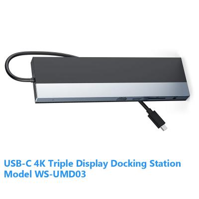 China Multifunctional USB C Docking Station Laptop, Notebook, PC WS-UMD03 zu verkaufen