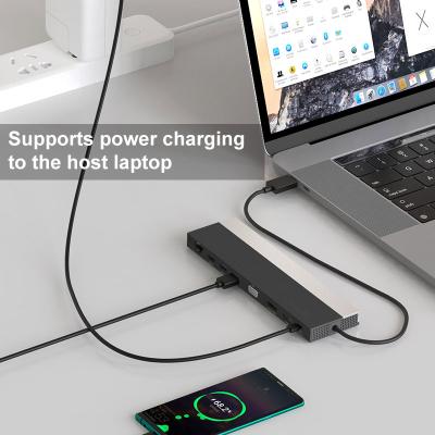 China USB-C 4K Triple Display Docking Station Supporting 100W Power Delivery WS-UMD03 zu verkaufen