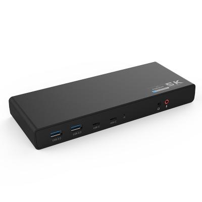 China ABS Port 15 C 5K USB Type / Universal 4K Dual Docking Station With Power Supply zu verkaufen