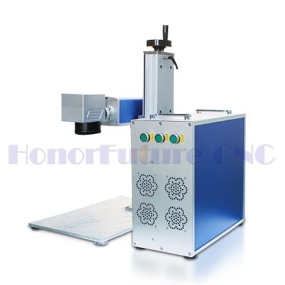 China Air Cooled 50W Silver Gold Jewelry Engraving Fiber Laser Marking Machine for sale