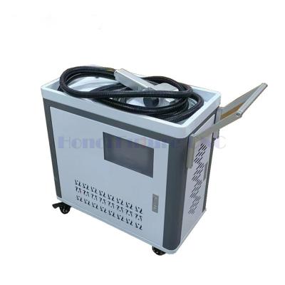 China Mini Stainless Steel 100w Mold Removal Powder Coating Spot Rust Auto Parts Cleaning Machine 100w For Aluminum Plate Rust Paint for sale