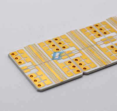 China Hoge thermische geleidbaarheid Keramische PCB's Al2O3 ALN Immersion Gold Finish Te koop