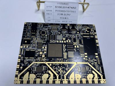 China OEM-service Multilayer PCB Board Rogers PCB's RO4003C+FR-4 Tg170 16Layers Te koop