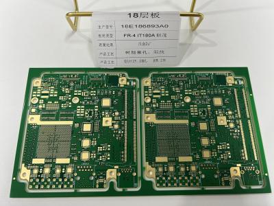 China FR4 IT180 18 capas 3+N+3 HDI PCB con agujero de crujido 3/3Mil Trazas X RAY Probado en venta