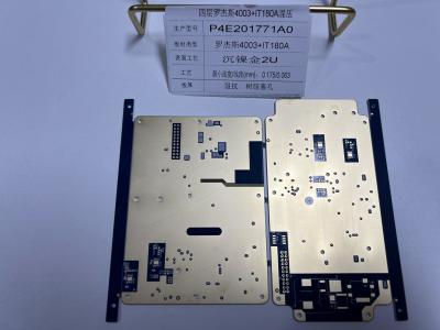 China Rogers RO4003 + IT180 Mischung Rogers PCB Board 0,5-6oz Kupfer Immersion Gold Finish zu verkaufen