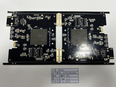 China FR4 TU-872 Hight Speed PCB 10 Layers 3/3Mil PCB 4L 1 N 1 HDI Boards ENIG IP4452 for sale