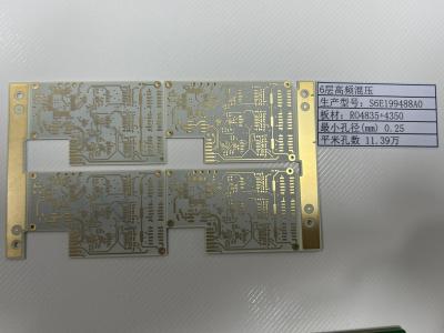 China Sechs Schichten RO4835+4350 Rogers PCB Board Hochfrequenz-PCB individuell zu verkaufen