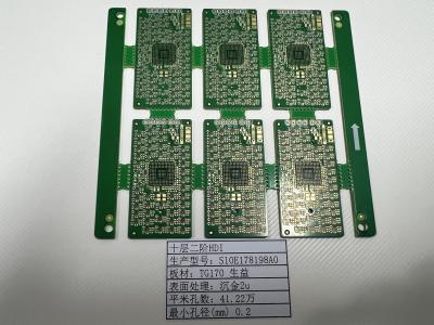 China Placa de circuito HDI OEM 10 capa 2 + N + 2 prueba de rayos X Ultra delgado 0.2mm-6.00mm en venta