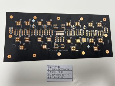 China Pantalla LED P1.25 4L 1+N+1 HDI placa de PCB especial con tamaño mínimo de agujero de 0,15 mm para aplicaciones de toma de luz en venta