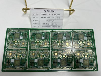 中国 6層ランプソケット HDI 硬式フレックスPCB 半孔 3/3Mil阻力制御 販売のため