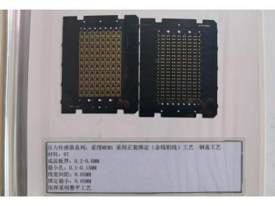 China PCB de electrónica duradera con peso de cobre de 0,2 mm 1 oz máscara de soldadura negra sensor de presión PCB en venta