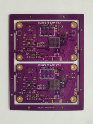 中国 二面PCB 黒と黄色 シルクスクリーン色 2層印刷回路板 販売のため