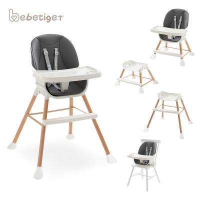 China Kids Table Child Baby Safety Bouncer Solid Wood Plastic Feeding Referee Chair Eating Dining Chair for sale