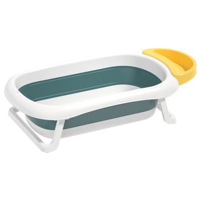 China 2022 New Hot Selling High Quality Large Size Baby Plastic Folding Bathtub PP+TPE for sale