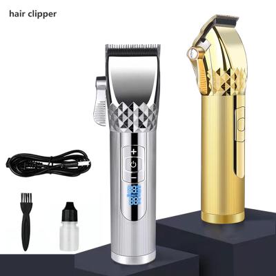 China Hotel Wholesale LED Display Electric Hair Clipper Men S Hair Clipper Electric Rechargeable Oil Rechargeable Head Trimmer Electric Pusher for sale