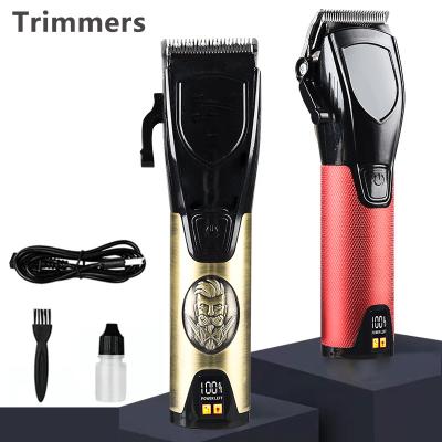 China Professional Low Noise Electric Rechargeable Car Trimmer Cordless Charger T Blade Hair Trimmer Cordless Narrow Cut Trimmer For Men for sale