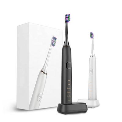 China APET ABS+PP Mini Ultrasonic Recycled Electric Toothbrush USB Rechargeable Food Grade Deep Cleaning Adult Head for sale