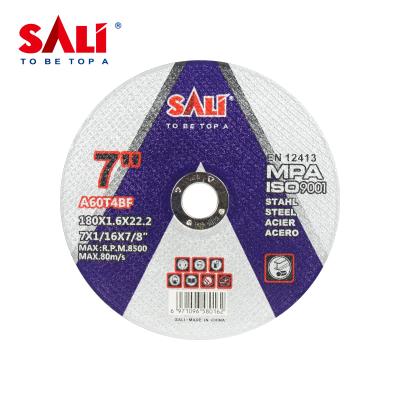 中国 Aluminum Oxide SALI Metal Cutting Wheel Steel Cutting Disc 180*1.6*22.2 mm Yongkang Factroy 販売のため