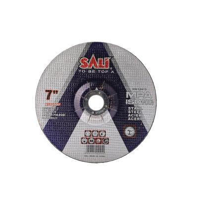 中国 Aluminum Oxide SALI Metal Disc 80m/s Metal Cutting Abrasive Grinding Disc 7inch 180x3x22.2mm 販売のため