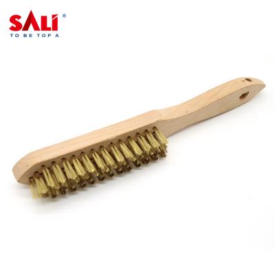 중국 High quality wooden handle finish brush 판매용