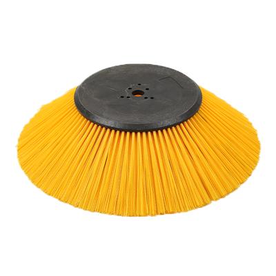 China Factory viable cheap pp mixed steel wire zoomlion gutter broom sweeper side cleaning brush for sale