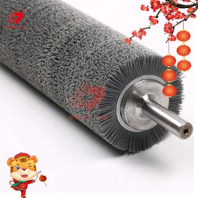 China Building Material Shops Abrasive Nylon Roller Brush For Wood Polishing for sale