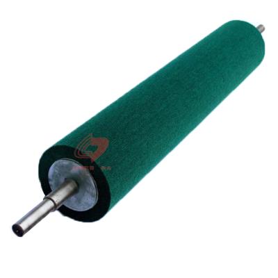 China Durable / ZHENDA Wear Resistant Industrial Powered Rotary Scrubbing Pad Roller Polishing Brush for sale