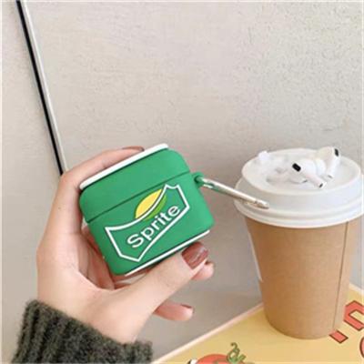 China Professional Crafting Cute Cartoon Drinks Sprite Coke Shapes Earphone Shell Box for sale