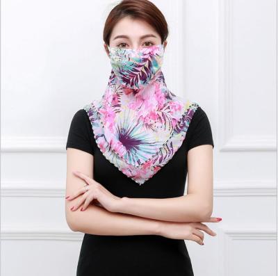 China Cheap Dustproof Bandana Face Bandana Cover Print Face Bandana Respirrator Respirrator Scarf Summer Sunscreen Tube Chiffon Face Scarf Protective Bandana for sale