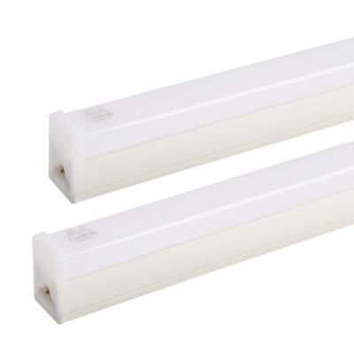 China Plastic housing 5w 9w 14w 16w 18w t5 home office residential energy saving store plastic led linear tube light for sale