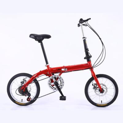 China Custom Wholesale D-Cyclist Adult 6 Speed ​​Aluminum Bike Moutain Bicycle 16 Inch Folding Bike for sale