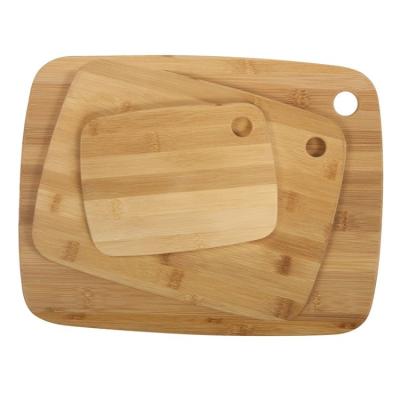 China Viable Wholesale Cheap Bamboo Kitchen Wooden Cutting Board and Serving Board Set for sale