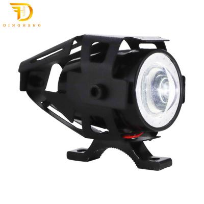 China 2021 New Hi/lo Beam+ Spot Motorcycle Head Light Angel Eye Cover Motorcycle LED Turn Signal Headlight 95*55*70mm for sale