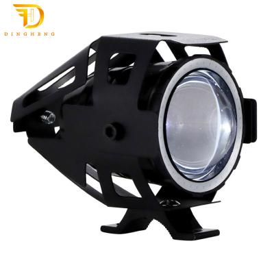 China Hot Selling Low Beam 130*85*108mm Spotlight 10W Angel Eye Driving High Beam Motorcycle External Beam LED Flash Headlights for sale