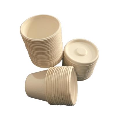 China 4 oz Biodegradable Compostable Sugarcane Bagasse Cup with Optional Lid for sale