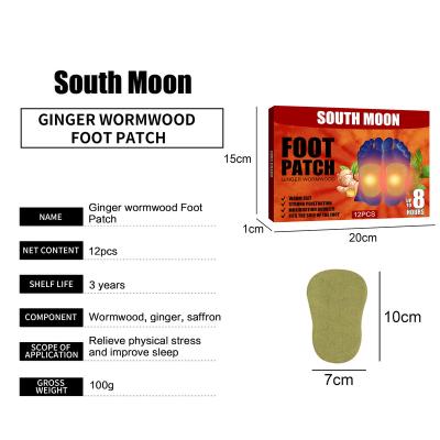 China Foot Foot Care Tool Improve Sleep Detox Foot Patch ginger Bamboo Pads Patches slimming Foot sticker for sale