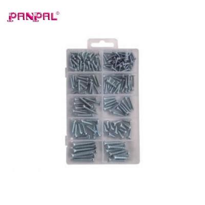 China Pan Manufactory in China BSCI Approve Factory Price 185pcs Self Tapping Screw Sheet Metal Screw Assortment for sale