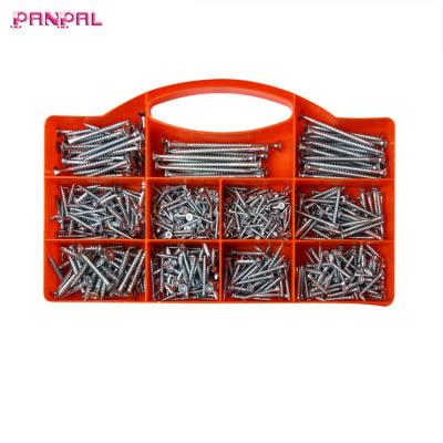 China Household Hardware PC Screw Kit Durable Twin Thread Fast Steel Screw Set With BSCI Approved for sale