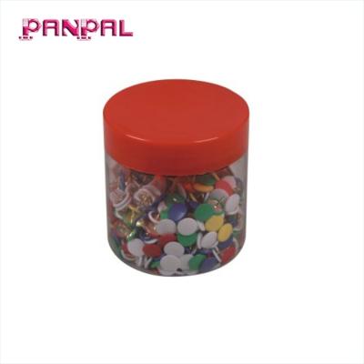 China Attach 300 PCS Head Office Plastic Round Thumbtacks For Assorted Colors for sale