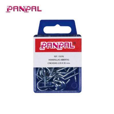 China food & 35mm Galvanized Iron Screw Hooks Hanging Set Beverage PS Box Custom Pack 15pcs for sale