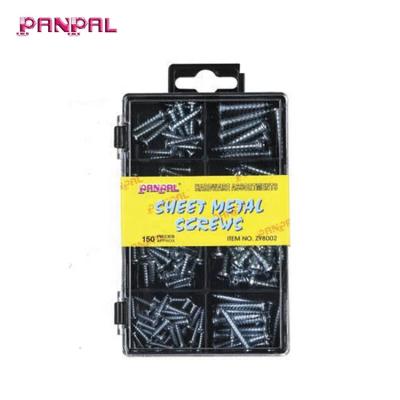 China Fasten original factory package 150pcs pan sheet metal head screw for sale