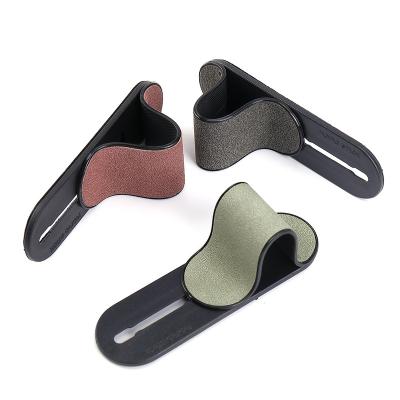 China Multifunctional MOMO STICK Various Colors For Phone Leather Material Stand Design Finger Free Phone Grip for sale