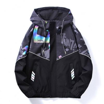 China Casual Streetwear Fashion Zipper Man Jackets Panel Blast Bomber Stripper Men Plus Size Zipper Jacket For Men for sale