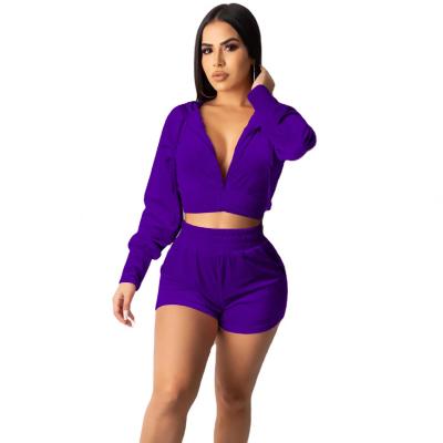 China Anti-pilling suit women's clothing women's two-piece shorts new design long sleeve fashion casual clothes for sale