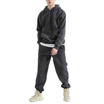 China Breathable Unisex Hoodie And Sweat Suits Mens Track Pants Set Logo Custom Cotton 2 Piece Hoodie And Jogger Set for sale